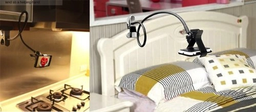 Giá kẹp giữ điện thoại trên bàn,trên giường Galaxy S5,Note 3,Note 4,G850,L55